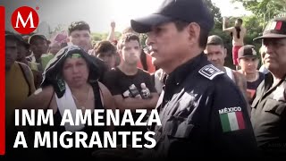 Última caravana migrante del año sufre amenazas del INM en Chiapas