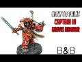 How to paint a Primaris Captain in Gravis Armour