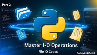 Lecture 6.3 | File IO Codes | File Handling | Part 2