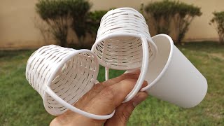 AWESOME BASKET FROM PAPER CUP | ASTONISHING DIY HANDMADE CRAFT | Paper Art | Best Display Ideas