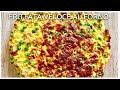 FRITTATA VELOCE AL FORNO con piselli e prosciutto crudo | Video Ricetta in ASMR