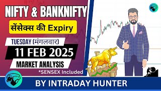 Nifty \u0026 Banknifty | SENSEX Analysis | Prediction For 11 FEB 2025