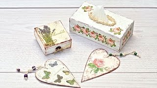 Decoupage - what you need to start  Tutorial --- DIY by Catherine