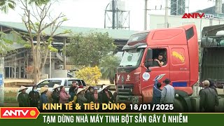 Ninh Bình tạm dừng nhà máy tinh bột sắn gây ô nhiễm | Bản tin kinh tế và tiêu dùng ngày 18/1 | ANTV