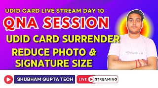 QNA Session Live Streaming #10 | UDID card Problems Live Stream |  @shubham_gupta100x