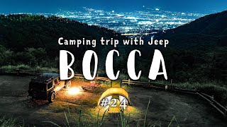 #24 Camping trip with Jeep【4K】 : ほったらかしの美しい夜景を眺めるラングラー キャンプ - Jeep , Wrangler , Robens , night view