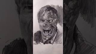Drawing Harvey Dent Two-Face #art #drawing #batman