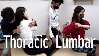 [ASMR chiro cracking]Full body adjustment,2lady Th & Lu   sound  ＋Y-strap, Cracking sounds is clear!