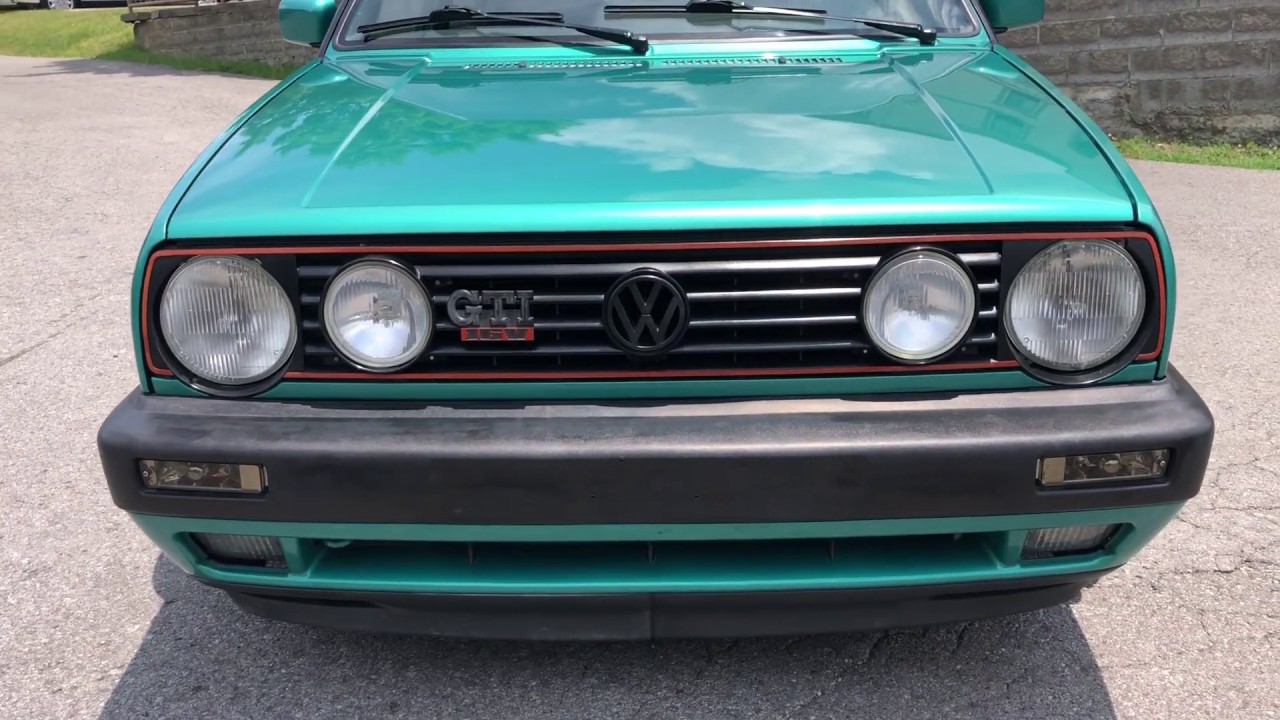 1992 VW GTI 16V Montana Green Walkaround Volkswagen MK2 - YouTube