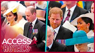 Kate Middleton & Prince William DON'T SIT With Meghan Markle & Prince Harry