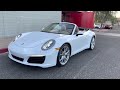 2017 porsche 911 carrera cabriolet carrara white metallic for sale cascio motors