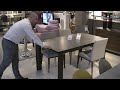 calligaris extending table demonstration