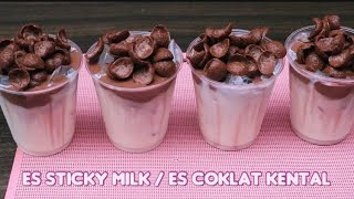 Lagi Viral‼️ Resep Es Sticky Milk, Es Coklat Kental