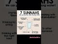 Islamic Science: 7 Sunnahs for Drinking Water