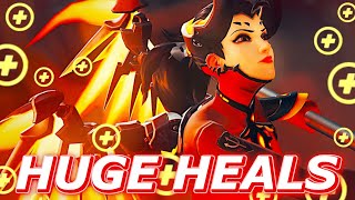 20k Healing Done! 💉 - HUGE Mercy Heals (Overwatch)