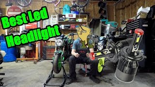 Z125 and Grom Led headlight Review