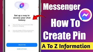how to create pin on messenger | set up a way to access your chat history messenger