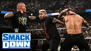 Randy Orton and Kevin Owens brawl with The Bloodline before Backlash: SmackDown,