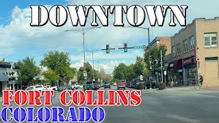 Fort Collins - Colorado - 4K Downtown Drive