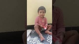 టూత్ పేస్ట్ మొత్తం ఒత్తింది మా చిట్టి తల్లి #short  #video #funny #viral  || MS creative things