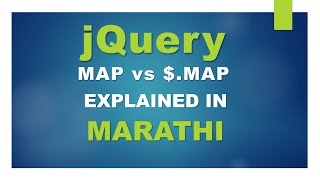 learn jQuery, map vs $.map method In Marathi #jquery #jquerytutorial #selectors #map #mapmethod