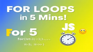 Learn JavaScript FOR LOOPS in 5 minutes!