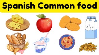 50+ SPANISH  FOOD VOCABULARY | APRENDE ESPANOL RAPIDO Y FACIL| vocabulary with picts| BILINGUALISM