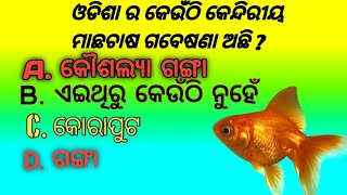 ଓଡିଶା ର କେଉଁଠି କେନ୍ଦ୍ରୀୟ //odia gk quiz // odia gk odisha