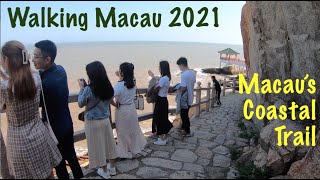 [4K] Walking Macau 2021: Hac Sá Long Chao Kok Coastal Trail 黑沙龍爪角海岸徑 Coloane Hiking Trails