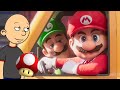 Classic Caillou misbehaves at the movie theaters to see the super Mario Bros movie/grounded ￼