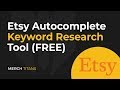 Etsy Keyword Research Tool | Etsy SEO | Free Autocomplete Keyword Tools by Merch Titans