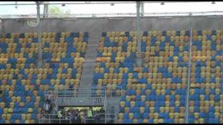 Arka Gdynia - Ruch Chorzów 0:2 - protest kibiców