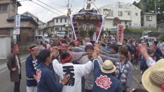 平成29年　南足柄市＜第30回・足柄みこし祭＞神輿連合渡御【大活力】最乗寺より下る（足柄街道）