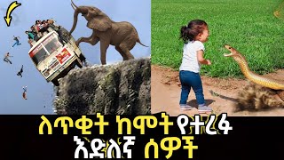 ለጥቂት ከሞት የተረፉ እጅግ እድለኛ ሰዎች