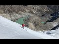 climbing Ishinca mountain on skis (Cordillera Blanca)