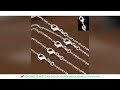 wholesale 5pcs lot 925 sterling silver chain necklace fashion men women diy jewelry rolo chain 1mm n