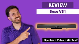 Bose VB1 4K ULTRA-HD Videobar Review -  SPEAKER, VIDEO, \u0026 MIC TEST!