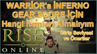 Rise - Warrior 2500 Gear Score için Hangi İtemleri Alabilir - Başlangıç İtemleri ve Öneriler