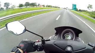 YAMAHA NMAX 160 - TESTE NA PISTA A 132 KMh - EP.# 21