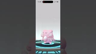 【ポケモンGO】色違いハピナスへ進化させる！コミュニティデイ #shorts