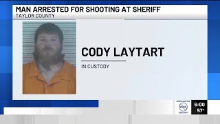 Man arrested after allegedly shooting at Taylor County Sheriff