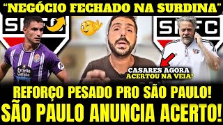 EXCLUSIVO! NEGÓCIO FECHADO! SPFC ANUNCIA ACERTO! REFORÇO PESADO CHEGANDO NO TRICOLOR!