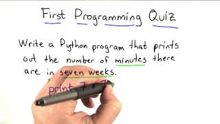 01 07 First Programming Quiz Solution