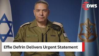Defrin Exclusive Israeli Army Spokesperson Brigadier General Effie Defrin ...