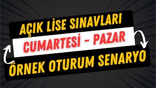 Açık lisede hangi dersten hangi gün Sınava Gireceğim