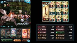 [グラブル] 2021 火有利古戦場 Hell90 マグナ 3ポチ 1ターン | [GBF] 2021 Fire Adv GW NM90 Magna 3skills 1T