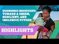Highlights 2021 Spring Meetings | Economic Recovery: Toward a Green, Resilient, and Inclusive Future