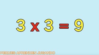 La tabla del 3 para niños  Video para aprender las tablas de multiplicar  PequesAprendenJugando