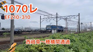 1070レ　EF210-310　西岐阜～穂積間通過