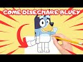 COME DISEGNARE BLUEY IN 3 MINUTI!!! Facile e veloce!